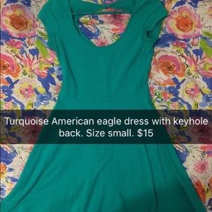 American Eagle turquoise dress